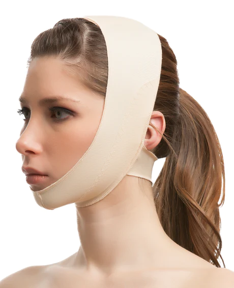 CHIN STRAP SUPPORT COMPRESSION GARMENT W/ NO NECK SUPPORT (FA01)