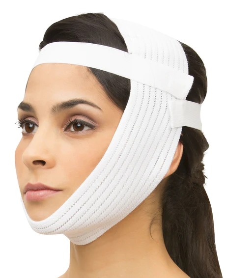 CHIN STRAP FACIAL SURGERY COMPRESSION GARMENT WITH 2-1" BANDS (FA05)